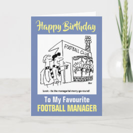 Carte À Mon Favori Football Manager - Joyeux anniversair