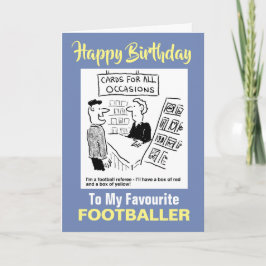 Carte À mon footballeur favori - Joyeux anniversaire