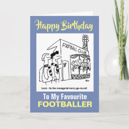 Carte À mon footballeur favori - Joyeux anniversaire
