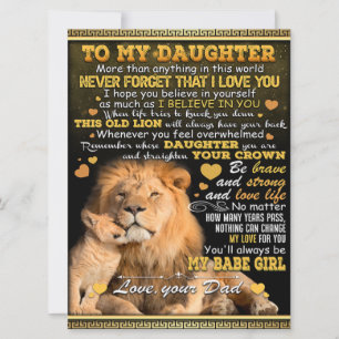 Carte À Mon Lion Femme Cadeau Anniversaire, Amour Femme 