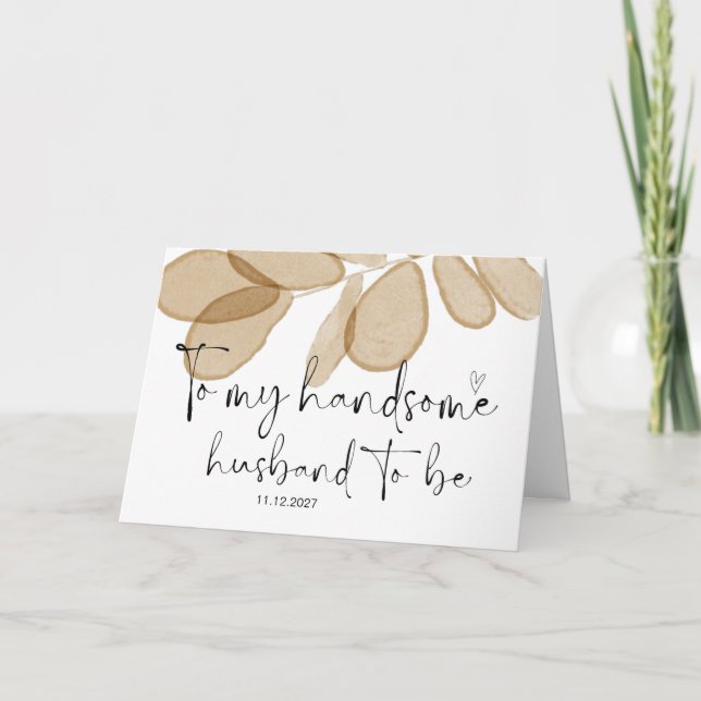 Carte À Mon Mariage Mari Jour De Mariage De Mari De Sall (Devant)