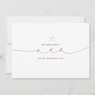 Carte À Mon Nan Le Jour De Mariage Élégant