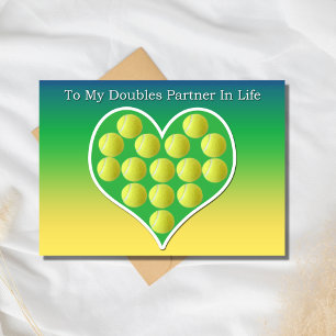 Carte À Mon Partenaire Doubles De Life Tennis Card
