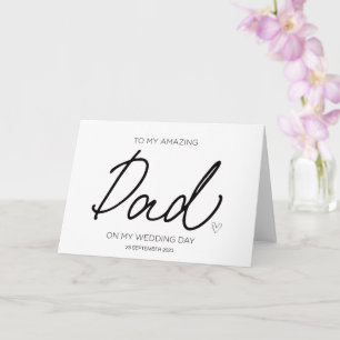 Carte À Mon Père Mariage Merci De Mariées Père Voiture