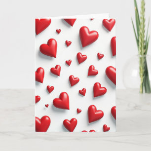 Carte à motif de cœur de la Saint-Valentin