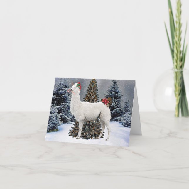 Carte à notes "Christmas Llama" (Devant)