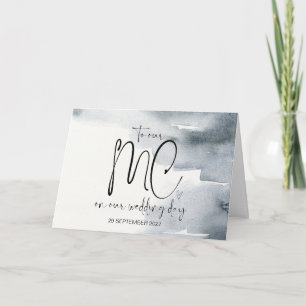 Carte À notre MC le jour du mariage Merci mariée et sall