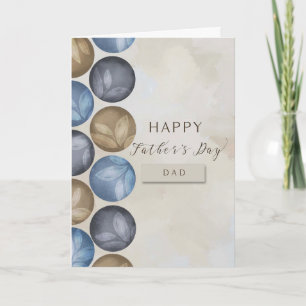 Carte À papa, heureux cercles de Fêtes des pères