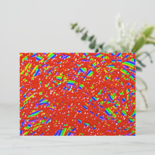 Carte à plat cool arc-en-ciel simcha