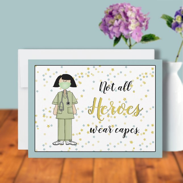 Carte à plat de l'infirmière Merci (Créateur téléchargé)