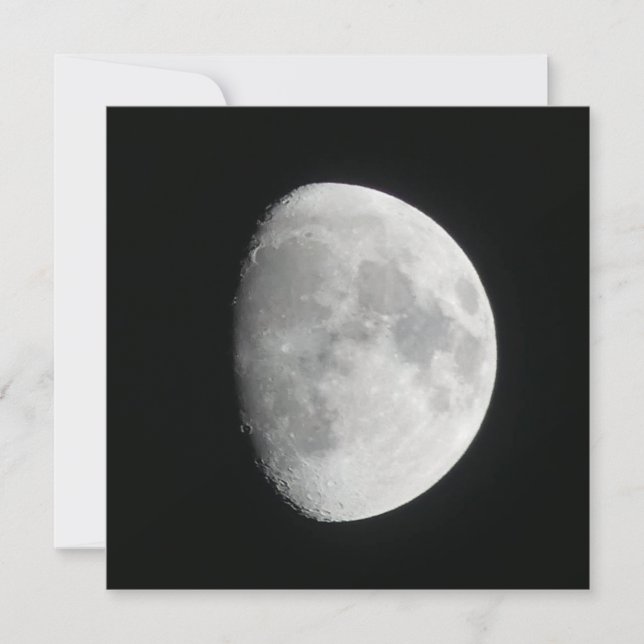 Carte à plat Gibbous Moon Waning (Devant)