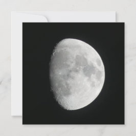 Carte à plat Gibbous Moon Waning