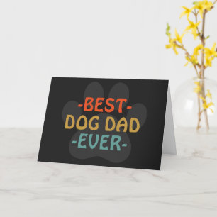 Carte à plat personnalisée de Best Dog Papa