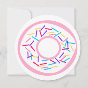 Carte à plat ronde à base de Donut