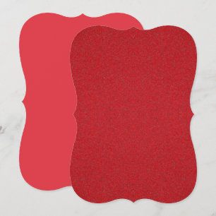 Carte à plat texturée rouge tomate - Personnaliser