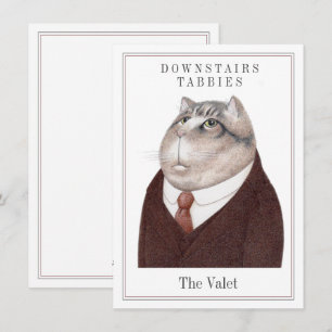 Carte à plat VALET CAT 4,5 x 6,25 + texte