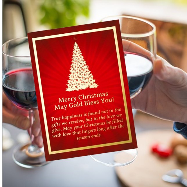 Carte à puce Arbre de Noël doré (Créateur téléchargé)
