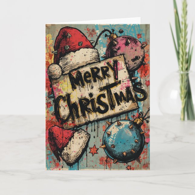Carte A punk christmas card (Devant)