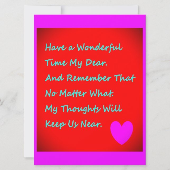 Carte À quelqu'un de spécial avec des mots pour leur dir (Devant)