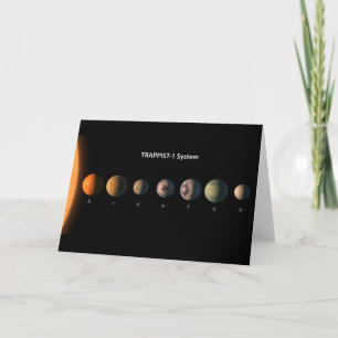 Carte À quoi ressembleraient les sept planètes de Trappi