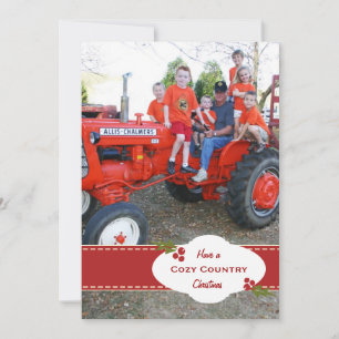 Carte à ruban Holiday Holly Jolly