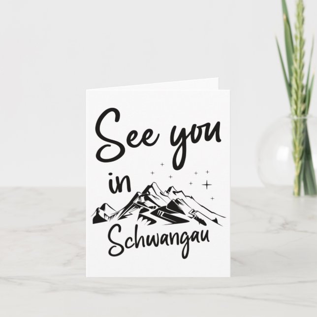 Carte À Schwangau Allemagne Vacances Ski (Devant)