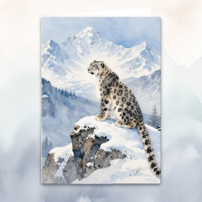 Carte A Snow Leopard Poem (Créateur téléchargé)