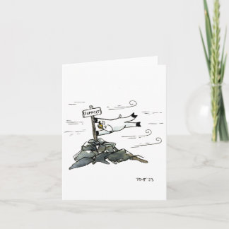 Carte "a tad windy" blank greeting card