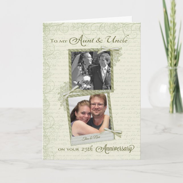 Carte À Tante & Oncle pour leur _e anniversaire de maria (Devant)