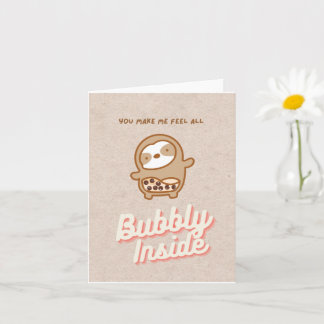 Carte à thé à bulle Sloth