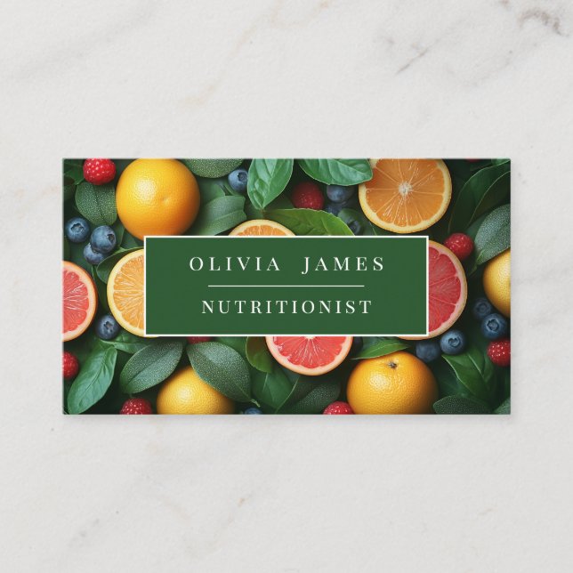 Carte à thème Fruit pour agriculteurs Chefs Nutrit (Devant)