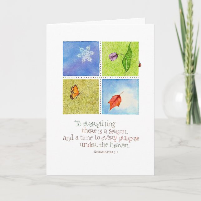 Carte À tout Il y a une saison/anniversaire (Devant)