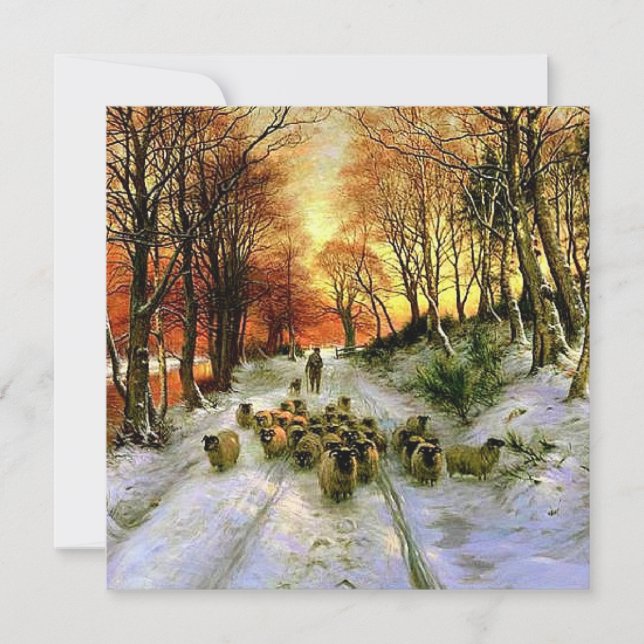 Carte À travers le calme et l'air gelé, les beaux-arts (Devant)