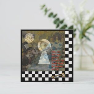 Carte À travers l'invitation Keyhole