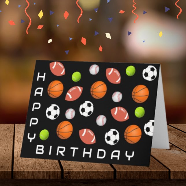Carte A un grand fan de sport ! Joyeux anniversaire (Créateur téléchargé)