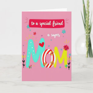 Carte À un super ami, avec amour, Maman