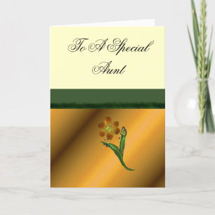 Carte À Une Tante Spéciale