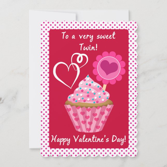 Carte A Very Sweet Twin on Valentine's Day (Devant)