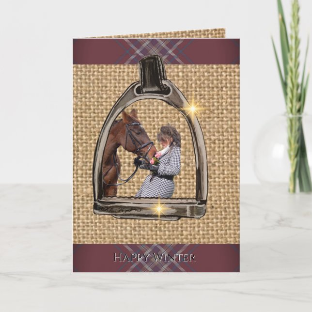 CARTE A VIEW THROUGH THE STIRRUPS (Devant)