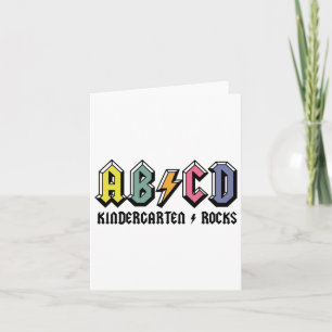 Carte Abcd Kindergarten Rocks Ck To School Kindergarten