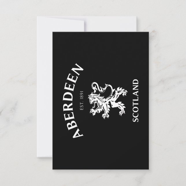 CARTE ABERDEEN (Devant)