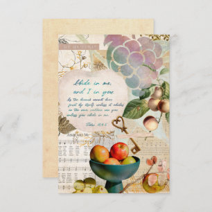 Carte Abide in Me Fruitative Faith