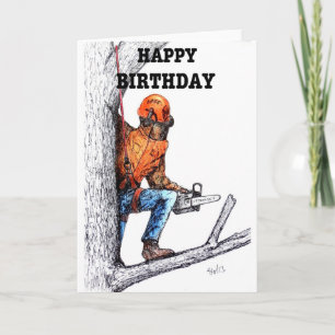 Carte Aboriste Arbre chirurgien Anniversaire cadeau prés