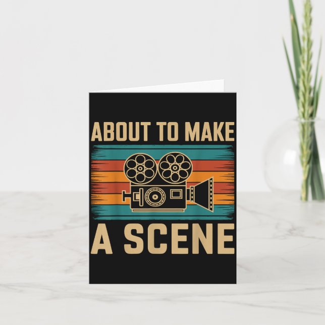 Carte About To Make A Scene Filmmaking Filmmaker  (Devant)