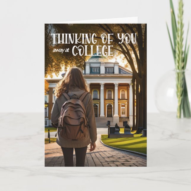 Carte Absent à l'école de pensée de vous étudiante (Devant)