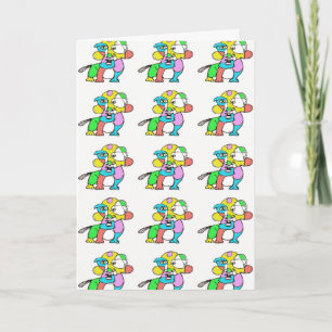 Carte Abstract Dog Birthday Card Denis Gaston Art