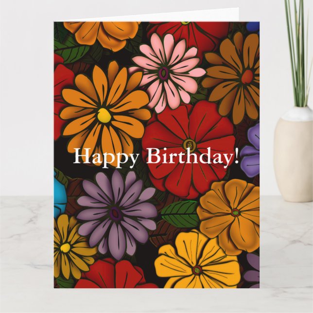 Carte Abstrait #421 Joyeux anniversaire ! (Devant)