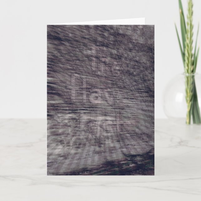 Carte Abstrait Ghost Sign on Brick Building (Devant)