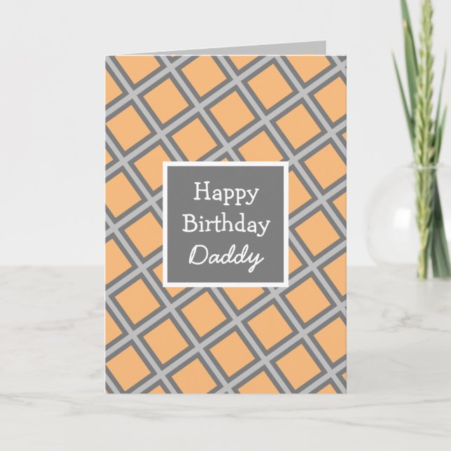 Carte Abstrait moderne Personnalisé Joyeux Anniversaire  (Devant)