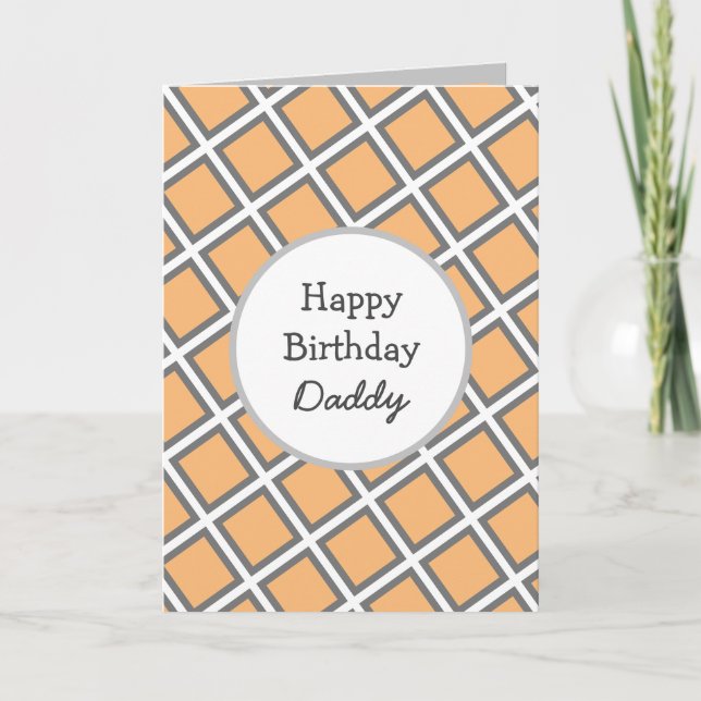 Carte Abstrait moderne Personnalisé Joyeux Anniversaire  (Devant)